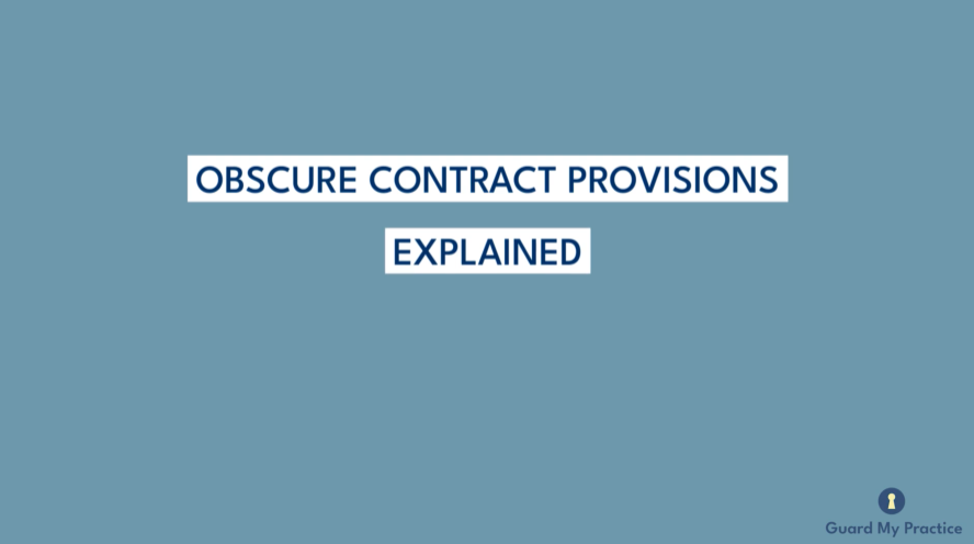 Obscure Contract Provisions Explained