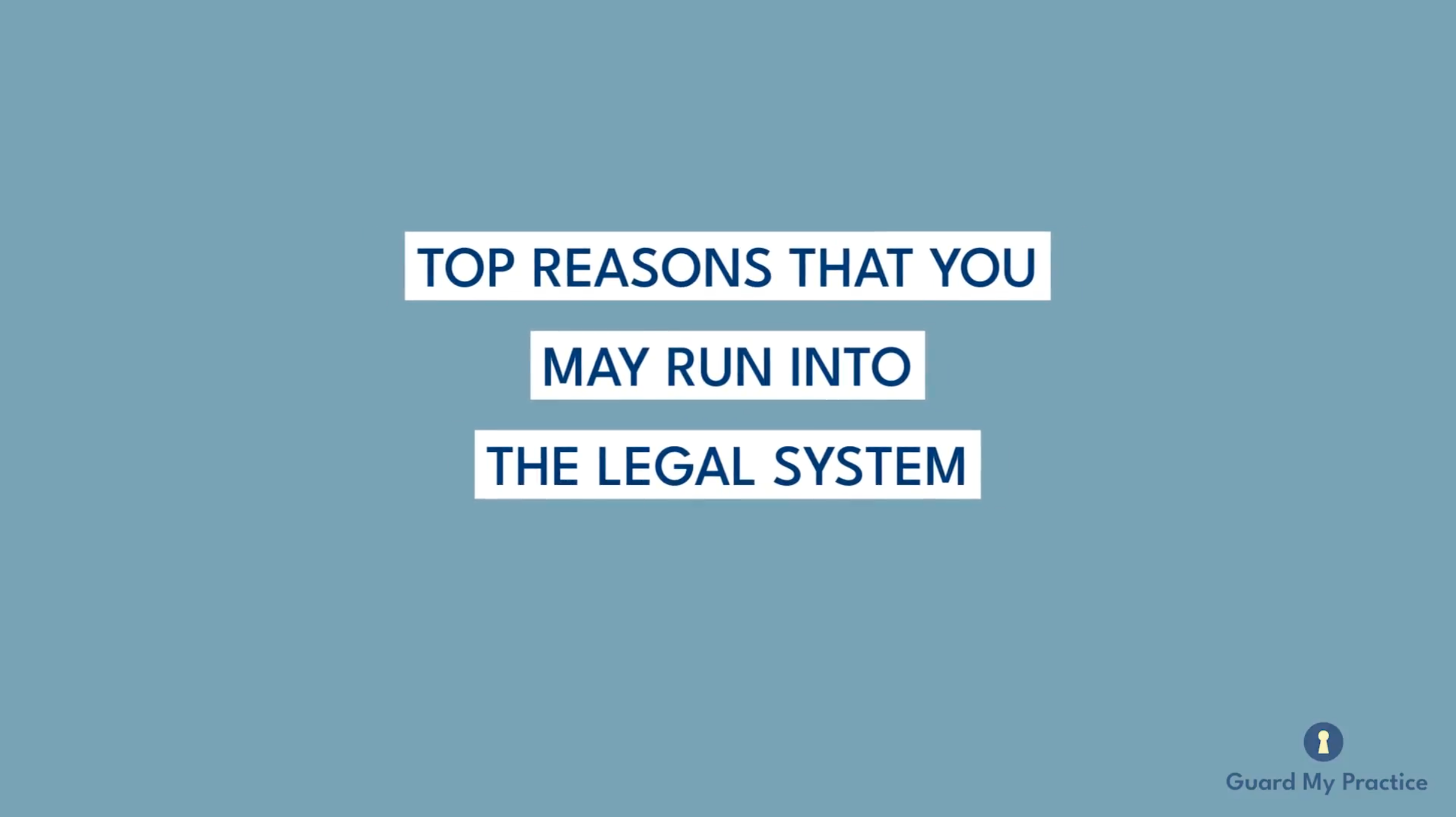 Top Reasons You May Run into the Legal System